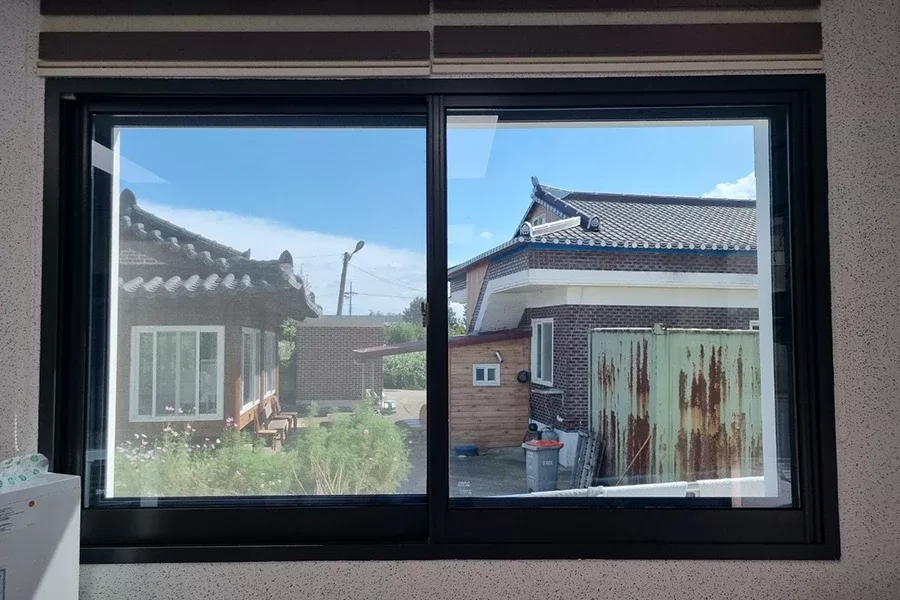 익산 보건진료소 창문단열필름 시공 준비 현장